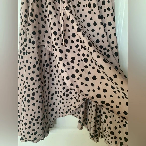 NWT boutique leopard polka dot layered ruffle skirt size m - Picture 5 of 7